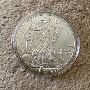 2020 Silver American Eagle Philadelphia since no mint mark on it.